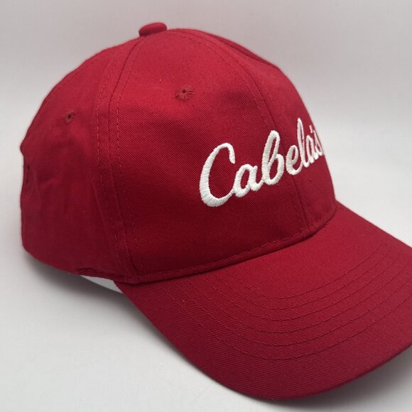 Cabela's SnapBack Cap Hat Red Size OSFM Embroidered Logo - Picture 2 of 5